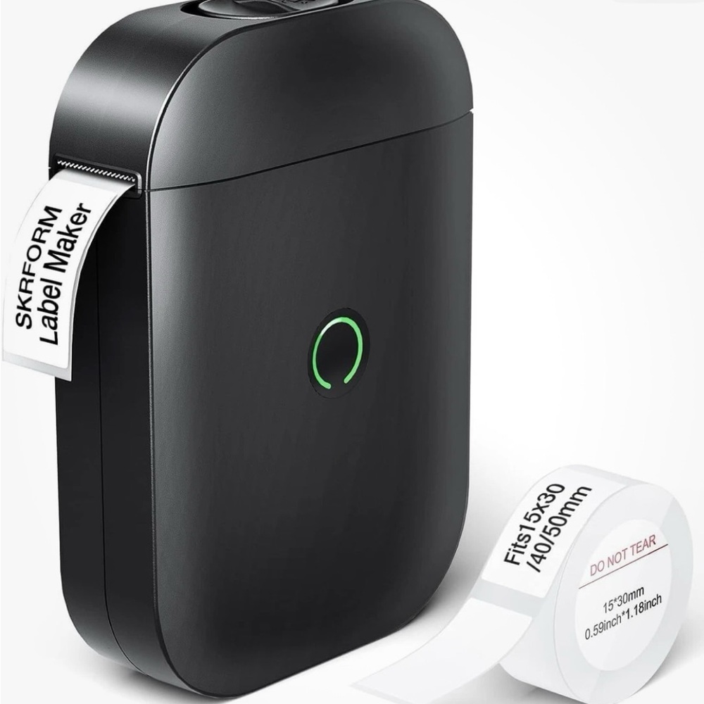 Nimbot Label Maker Printer Model D11 Wireless Bluetooth Sticker W/Rollβ Black 5β